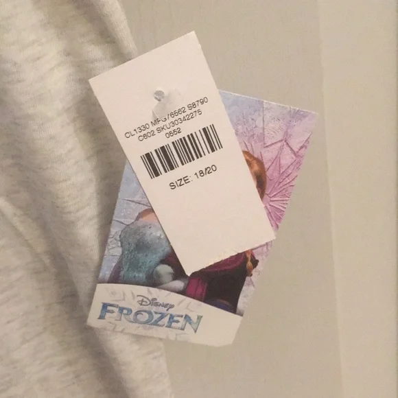 Justice Frozen Elsa Graphic Tee Gray Heather - Picture 5 of 5